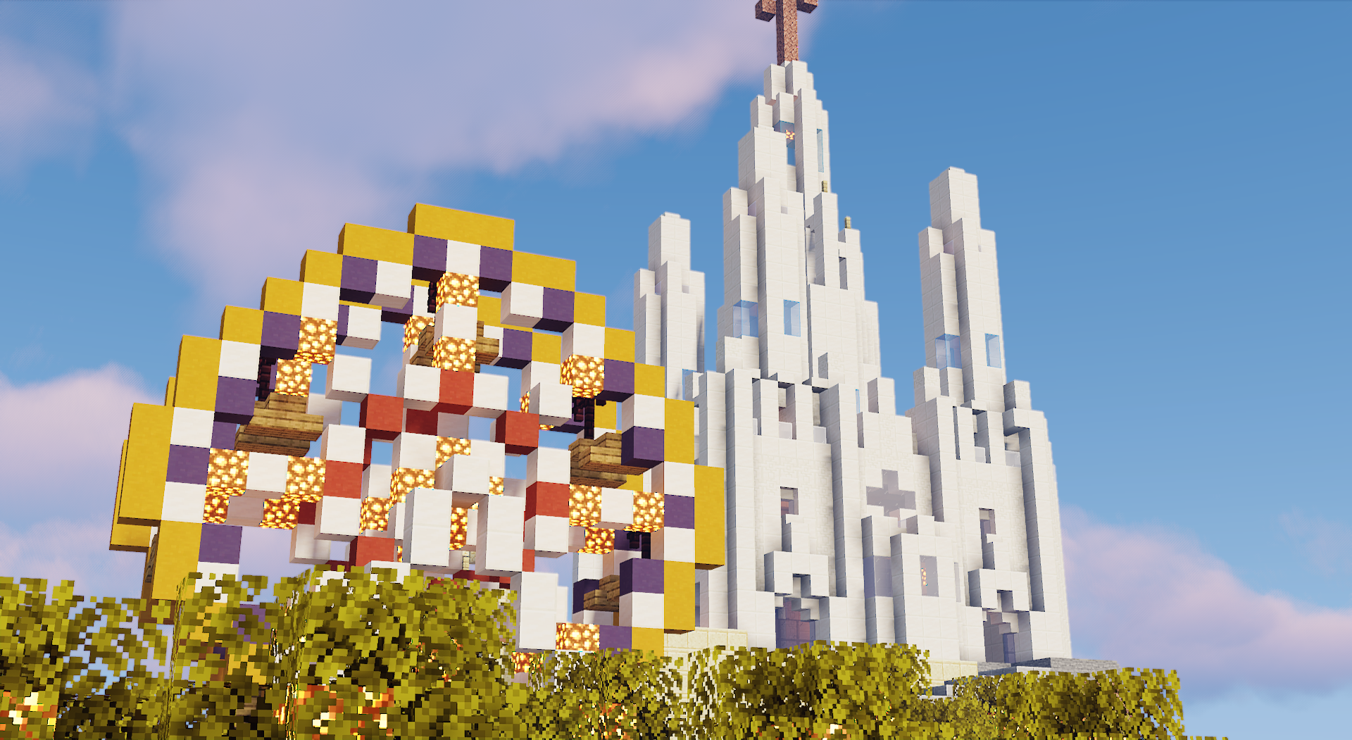 Paisatge català recreat al Minecraft